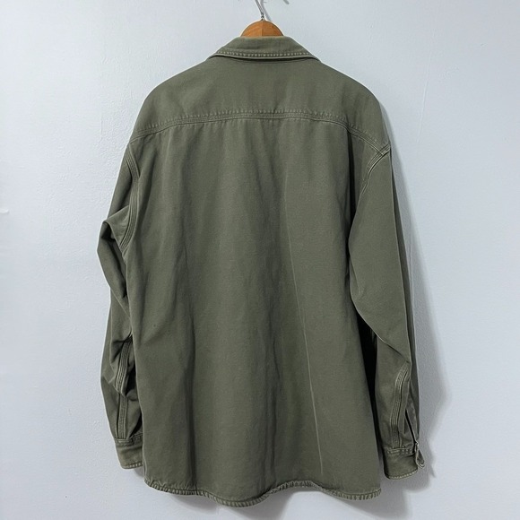 Carhartt Forest Green Button-Up Shirt Jacket - Picture 2 of 16